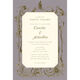 Lavender and Gold Scroll Frame Die-cut Frame Invitations Image 2 of 2